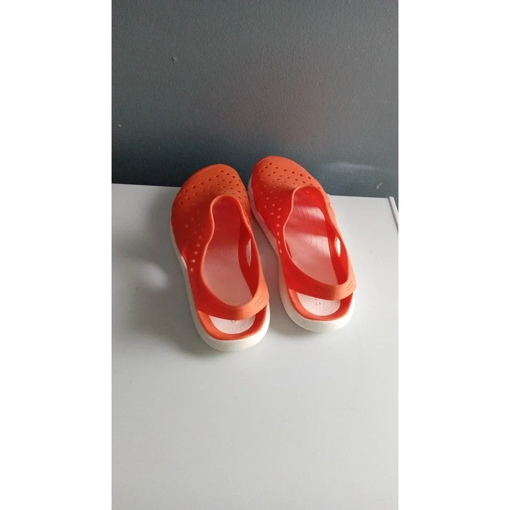 Orange Clogs Sandals Slip On Water Shoes Beach Pool Summer Comfort